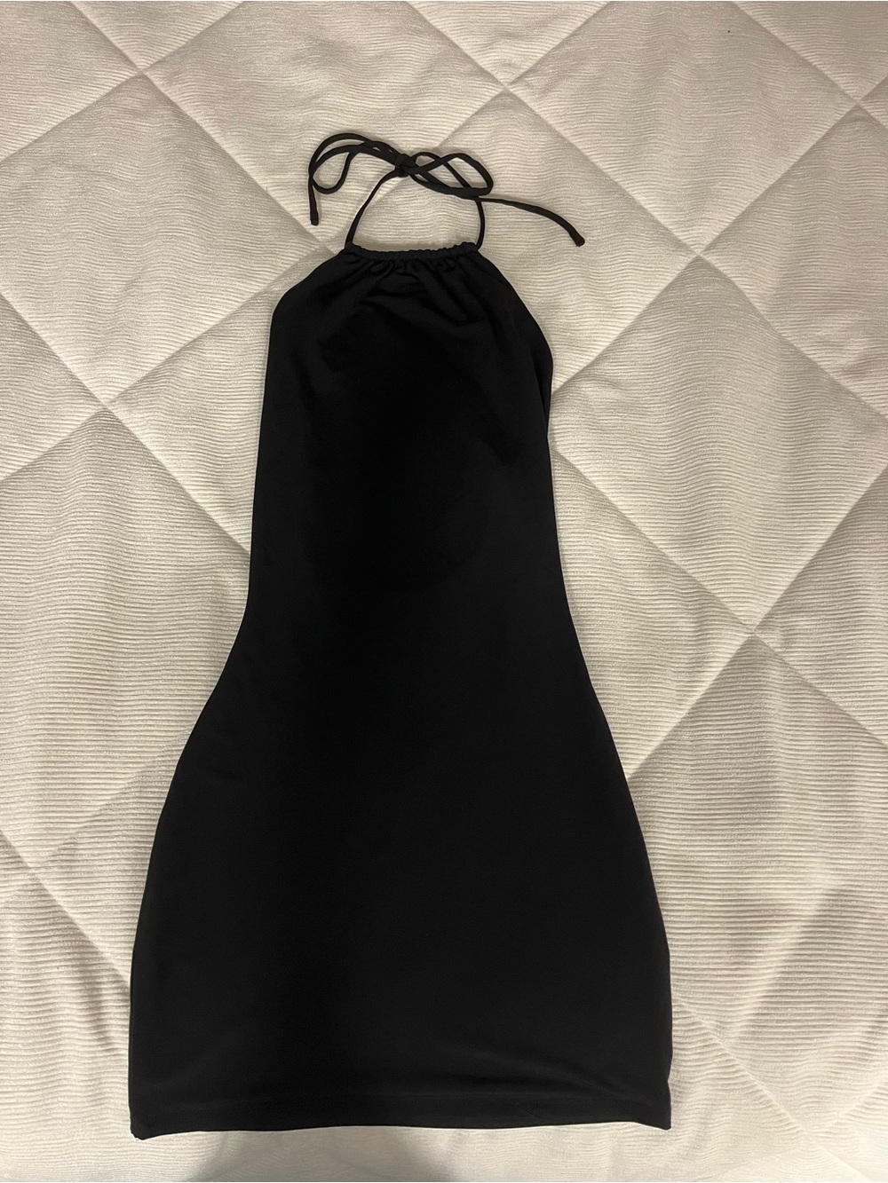 Garage low back halter dress
